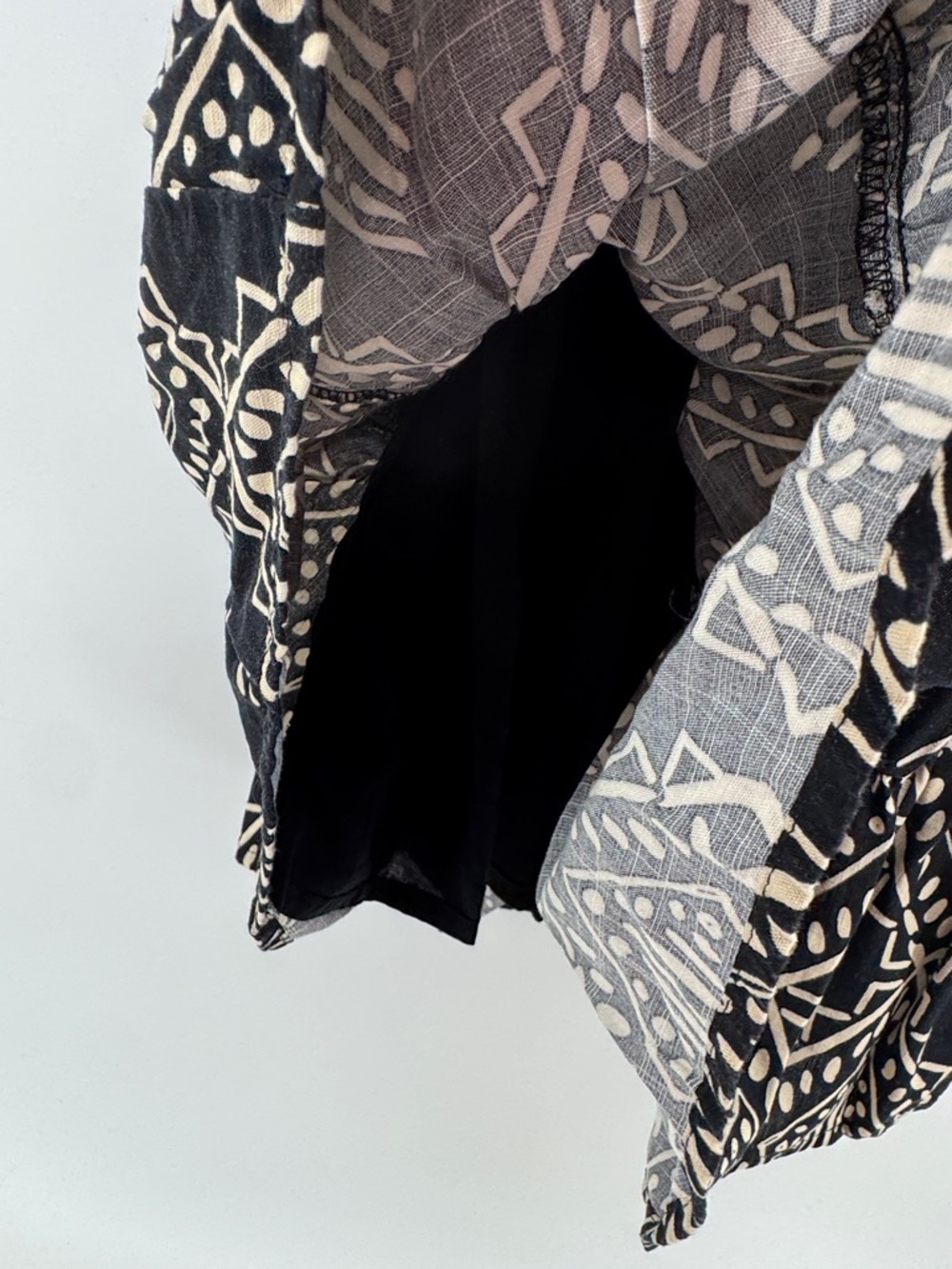 Rewind Black and Cream Geometric Tribal  Sundress Women's Size Medium Festival - Picture 6 of 10